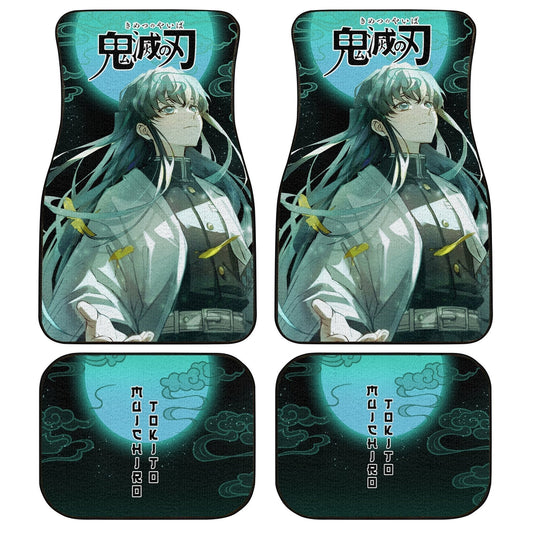 Demon Slayer Muichiro Tokito Car Floor Mats Custom Anime Car Accessories - Gearcarcover - 1