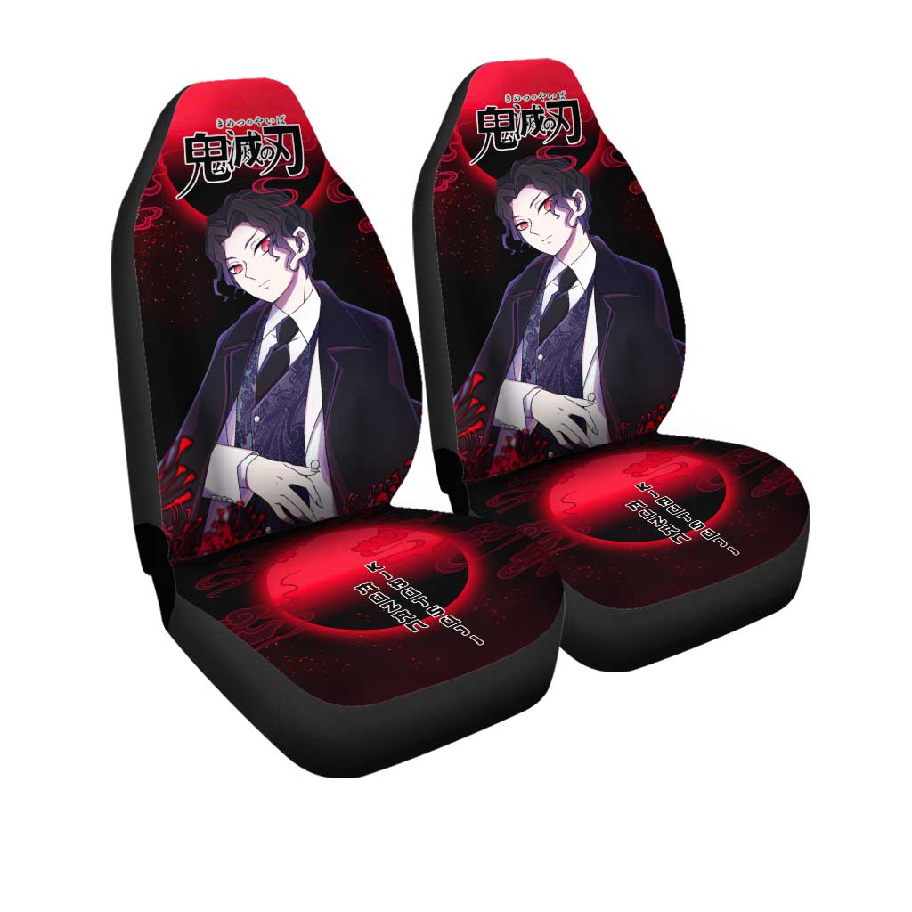 Demon Slayer Muzan Kibutsuji Seat Covers For Car Custom Anime Car Accessories - Gearcarcover - 3