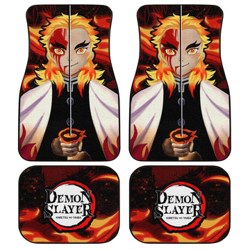 Demon Slayer Rengoku Car Mats Custom Face Anime Car Accessories - Gearcarcover - 1