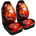 Demon Slayer Rengoku Car Seat Covers Custom Flame Breathing Anime Car Accessories - Gearcarcover - 3