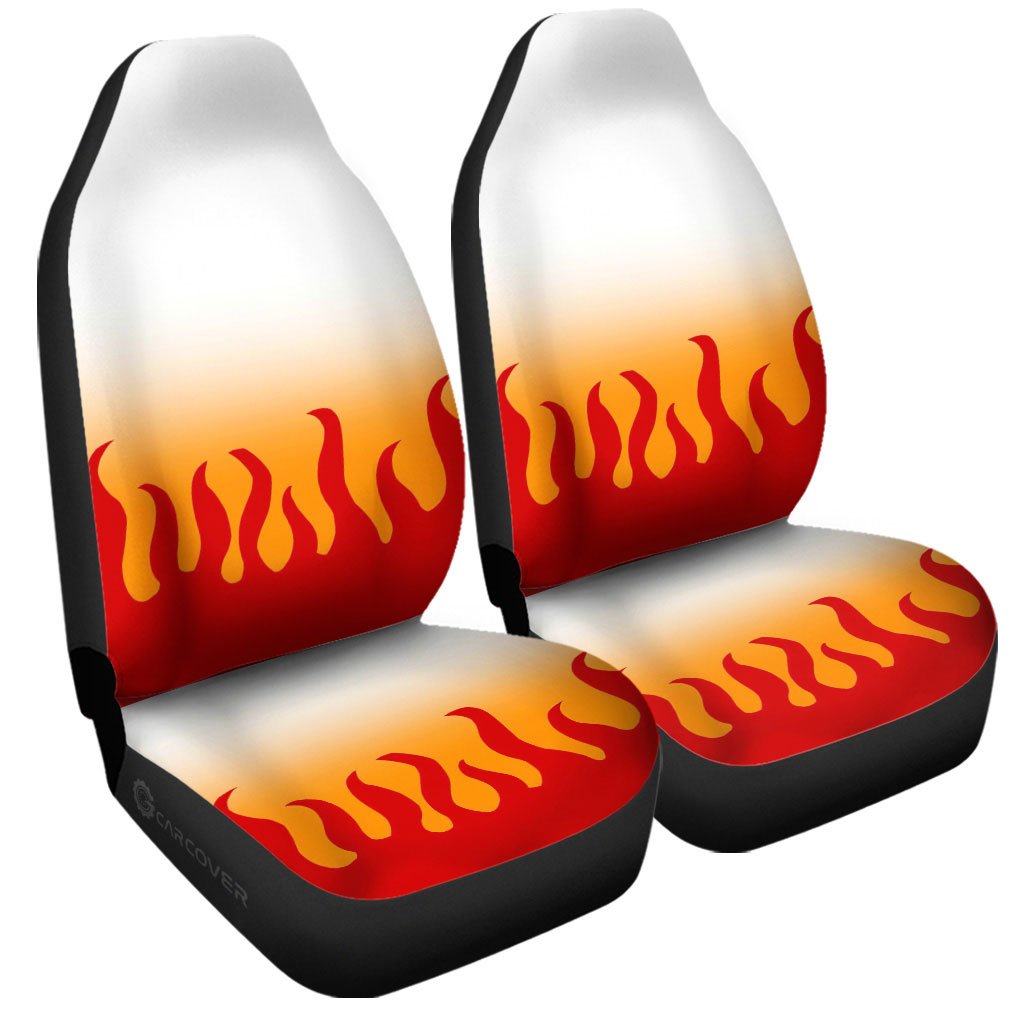 Demon Slayer Rengoku Uniform Car Seat Covers Custom Anime Car Accessories - Gearcarcover - 3