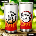 Demon Slayer Rengoku Uniform Tumbler Cup Flame Hashira Custom Anime Accessories - Gearcarcover - 3