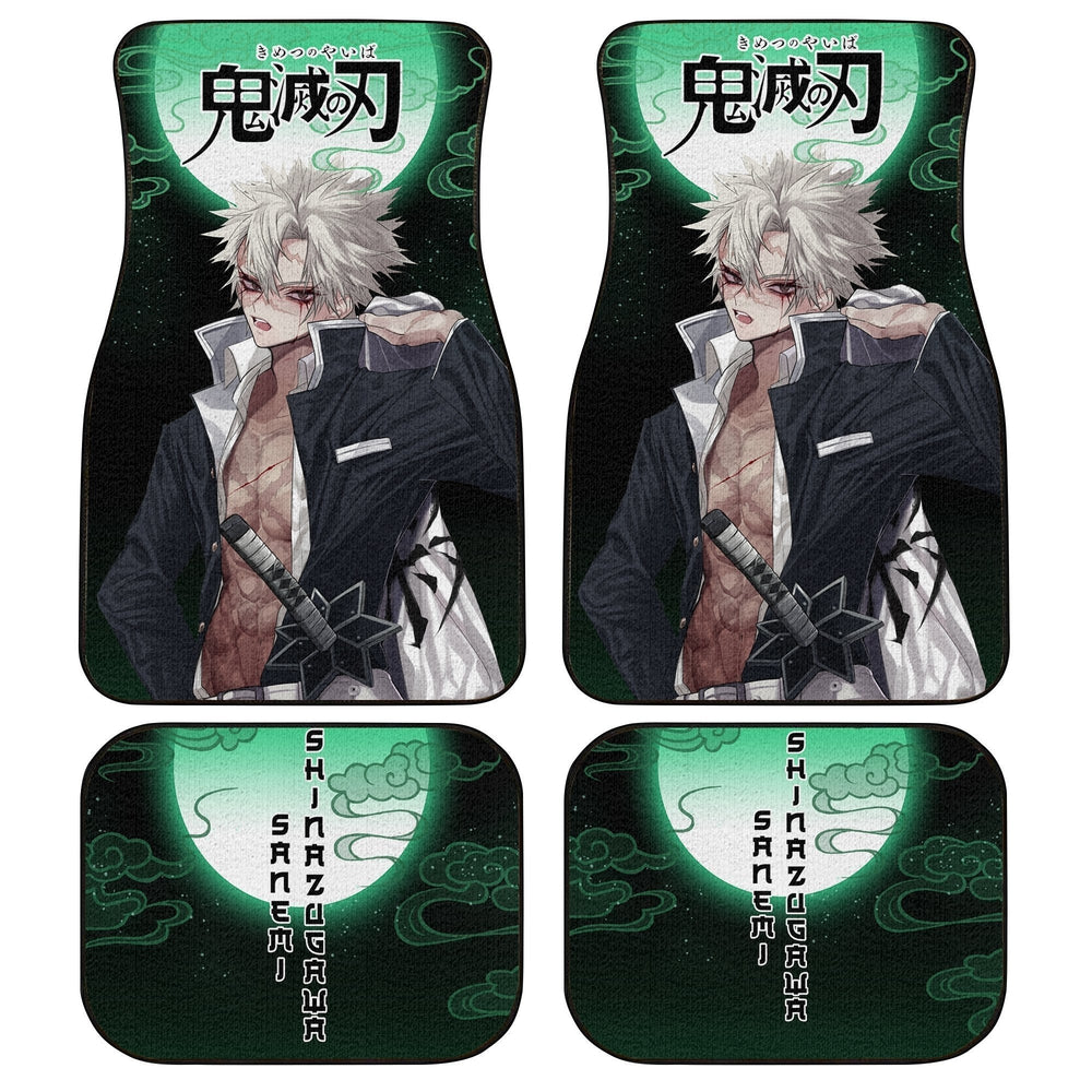 Demon Slayer Sanemi Shinazugawa Car Floor Mats Custom Anime Car Accessories - Gearcarcover - 1