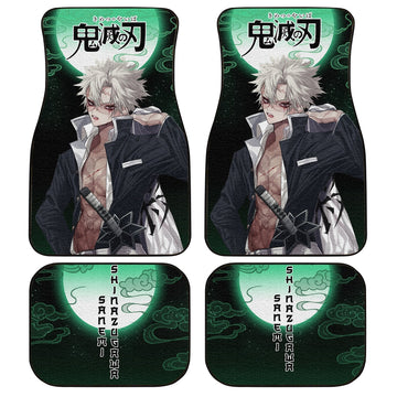 Demon Slayer Sanemi Shinazugawa Car Floor Mats Custom Anime Car Accessories - Gearcarcover - 1