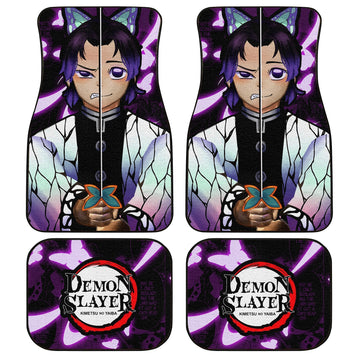 Demon Slayer Shinobu Kocho Car Floor Mats Custom Face Anime Car Accessories - Gearcarcover - 1