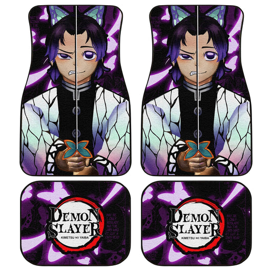 Demon Slayer Shinobu Kocho Car Floor Mats Custom Face Anime Car Accessories - Gearcarcover - 1