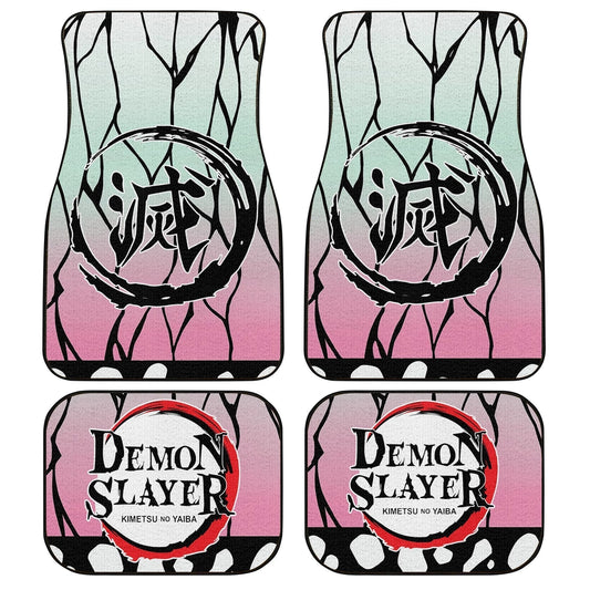 Demon Slayer Shinobu Kocho Car Mats Custom Uniform Anime Car Accessories - Gearcarcover - 1