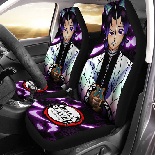 Demon Slayer Shinobu Kocho Car Seat Covers Custom Face Anime Car Accessories - Gearcarcover - 2