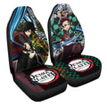 Demon Slayer Tanjiro And Giyuu Car Seat Covers Custom Breathing Anime Car Accessories - Gearcarcover - 3