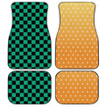 Demon Slayer Tanjiro And Zenitsu Car Floor Mats Custom Uniform Anime Car Accessories - Gearcarcover - 1