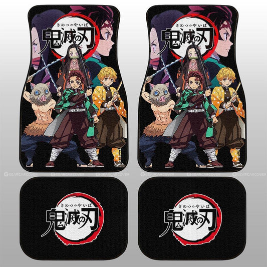 Demon Slayer Team Car Floor Mats Custom Demon Slayer Anime Car Accessories - Gearcarcover - 2