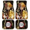 Demon Slayer Zenitsu Car Floor Mats Custom Face Anime Car Accessories - Gearcarcover - 1