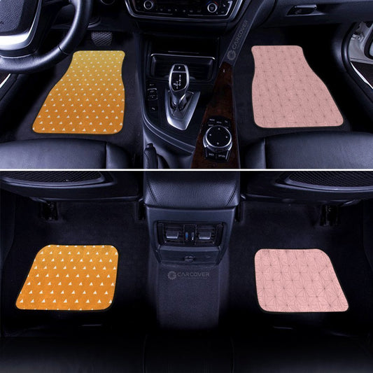 Demon Slayer Zenitsu and Nezuko Uniform Car Floor Mats Custom Anime Car Accessories - Gearcarcover - 2