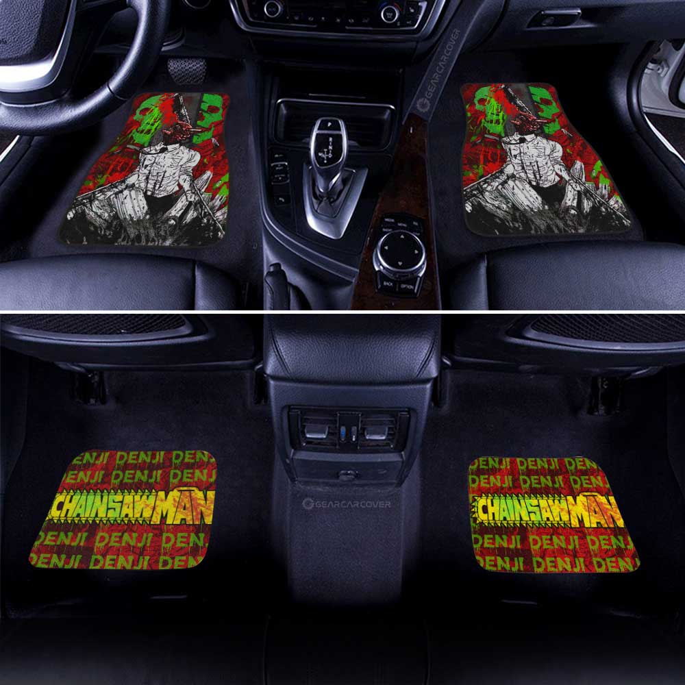 Denji Car Floor Mats Custom Chainsaw Man Anime Car Accessories - Gearcarcover - 2