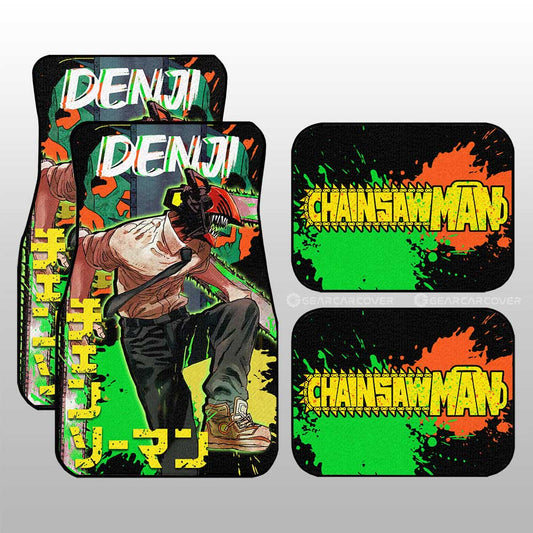Denji Car Floor Mats Custom Chainsaw Man Anime Car Accessories - Gearcarcover - 1