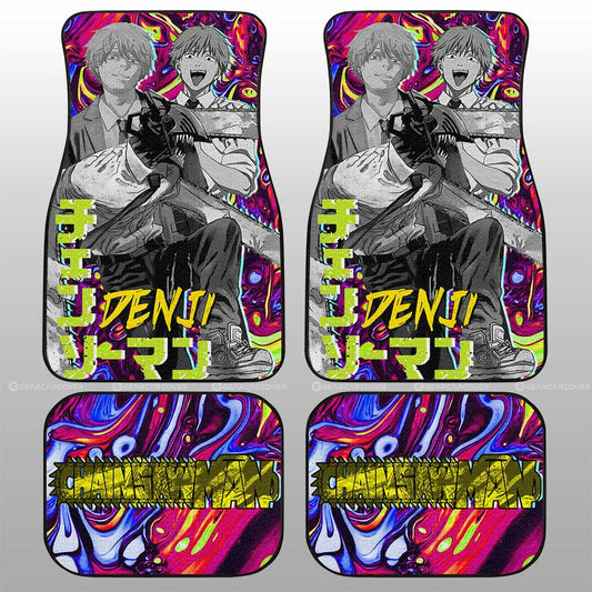 Denji Car Floor Mats Custom Chainsaw Man Anime - Gearcarcover - 1