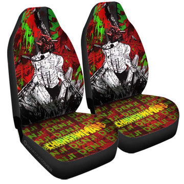 Denji Car Seat Covers Custom Chainsaw Man Anime Car Accessories - Gearcarcover - 1