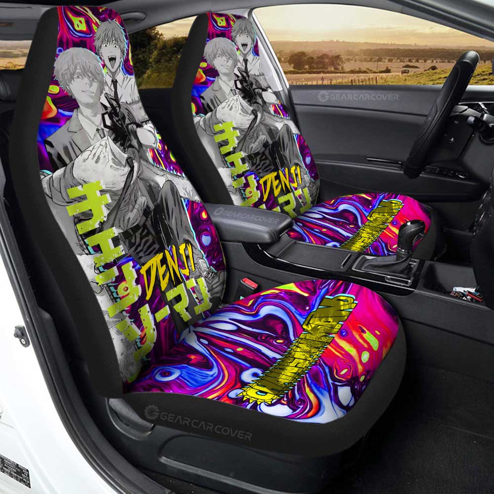 Denji Car Seat Covers Custom Chainsaw Man Anime - Gearcarcover - 1