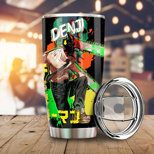 Denji Tumbler Cup Custom Chainsaw Man Anime Car Accessories - Gearcarcover - 1