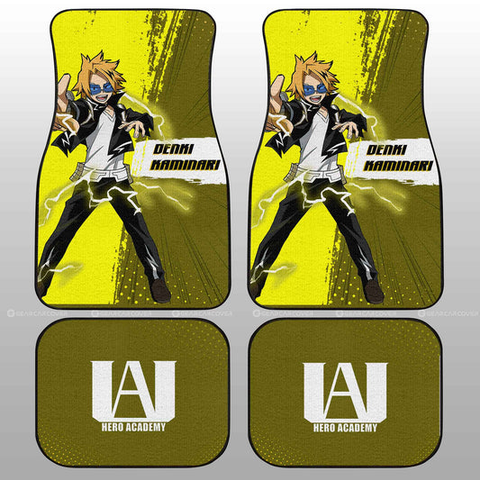 Denki Kaminari Car Floor Mats Custom For My Hero Academia Anime Fans - Gearcarcover - 2