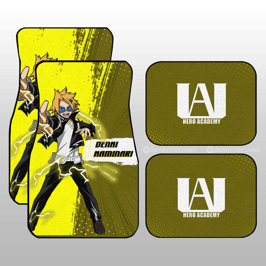 Denki Kaminari Car Floor Mats Custom For My Hero Academia Anime Fans - Gearcarcover - 1