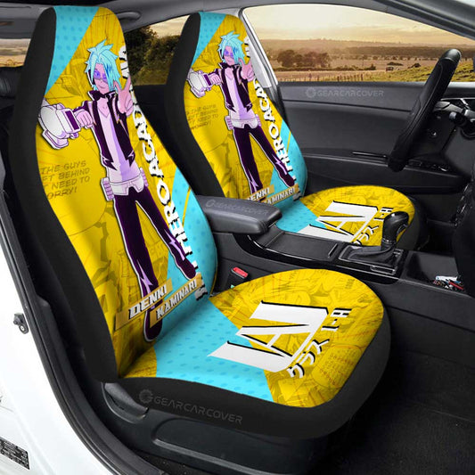 Denki Kaminari Car Seat Covers Custom My Hero Academia Car Interior Accessories - Gearcarcover - 2