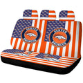 Denver Broncos Car Back Seat Cover Custom US Flag Style - Gearcarcover - 1