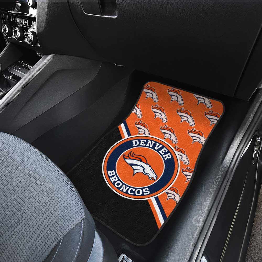 Denver Broncos Car Floor Mats Custom Car Accessories For Fans - Gearcarcover - 3