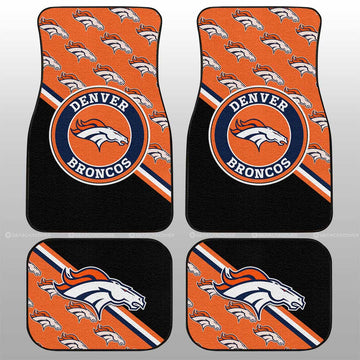 Denver Broncos Car Floor Mats Custom Car Accessories For Fans - Gearcarcover - 1