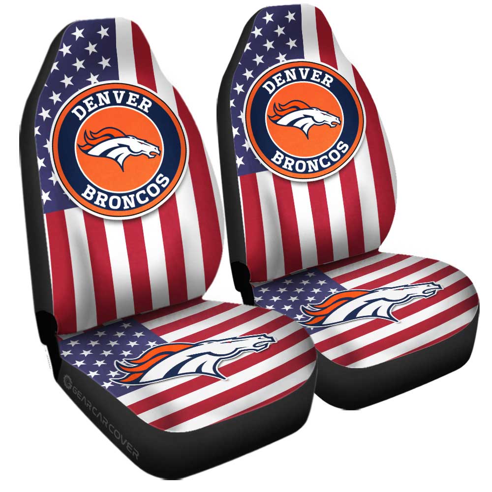 Denver Broncos Car Seat Covers Custom Car Decor Accessories - Gearcarcover - 3