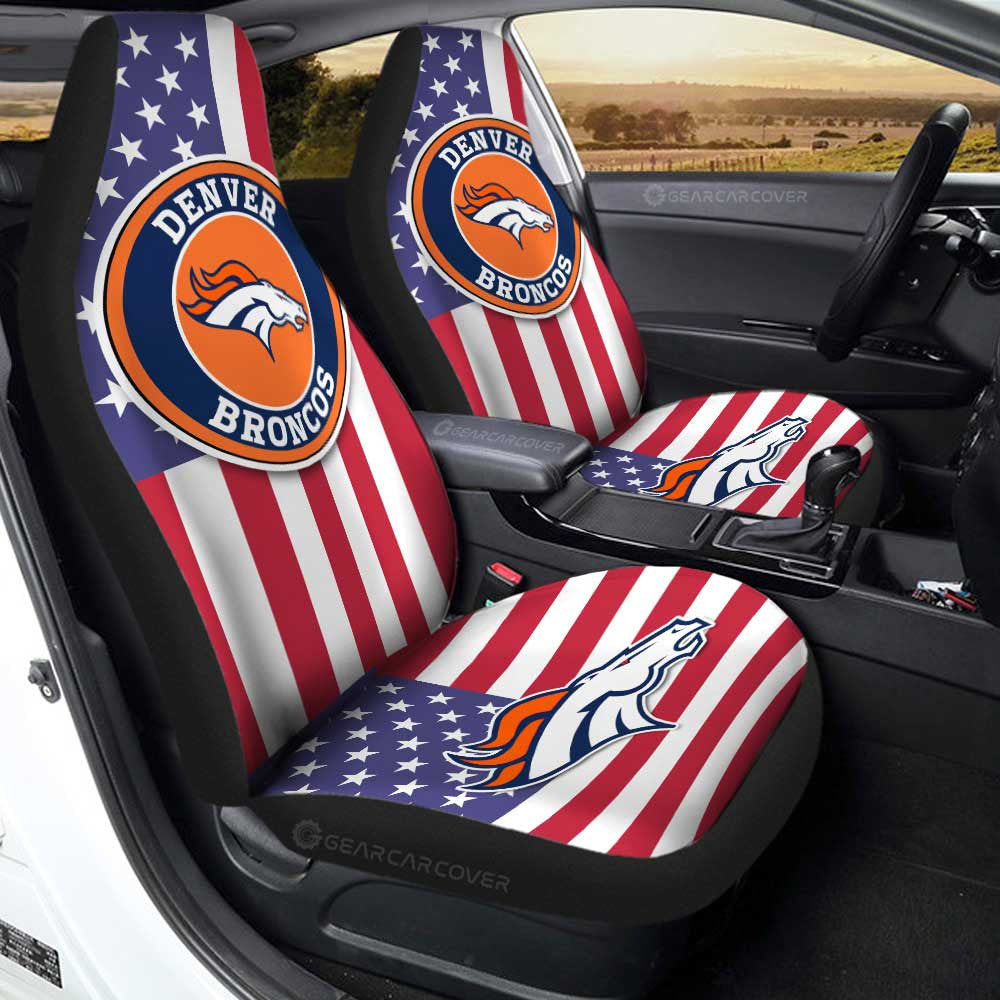 Denver Broncos Car Seat Covers Custom Car Decor Accessories - Gearcarcover - 1