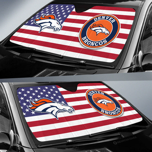 Denver Broncos Car Sunshade Custom Car Decor Accessories - Gearcarcover - 2