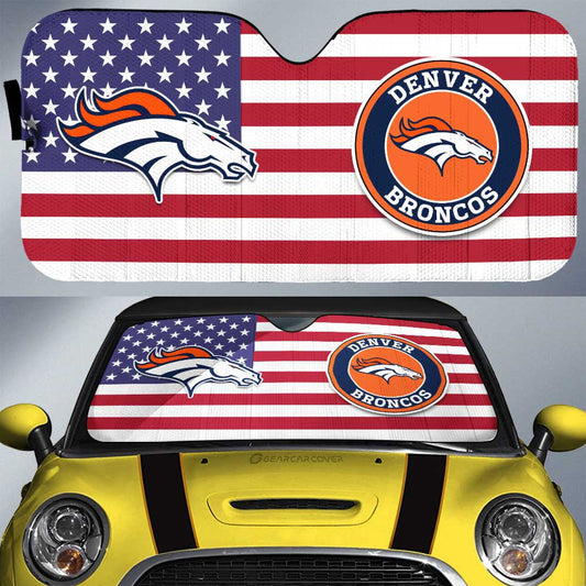Denver Broncos Car Sunshade Custom Car Decor Accessories - Gearcarcover - 1