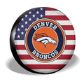 Denver Broncos Spare Tire Covers Custom US Flag Style - Gearcarcover - 3