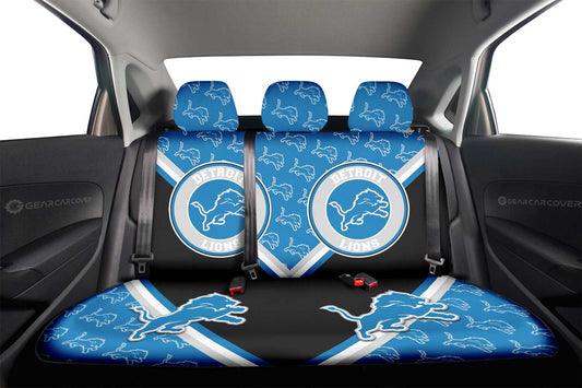 Detroit Lions Car Back Seat Cover Custom Car Decorations For Fans - Gearcarcover - 2