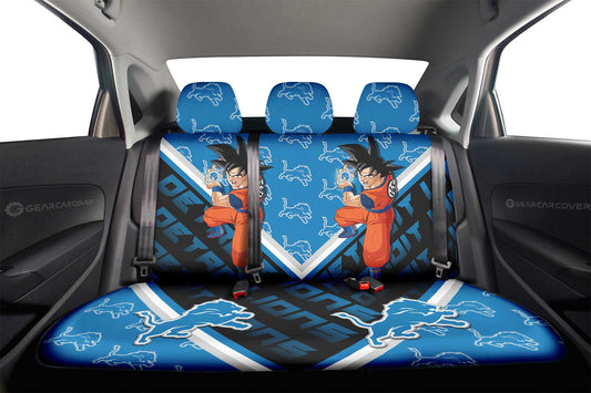 Detroit Lions Car Back Seat Covers Custom Car Accessories For Fans - Gearcarcover - 2
