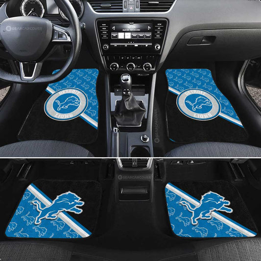 Detroit Lions Car Floor Mats Custom Car Accessories For Fans - Gearcarcover - 2