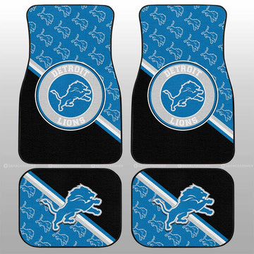 Detroit Lions Car Floor Mats Custom Car Accessories For Fans - Gearcarcover - 1