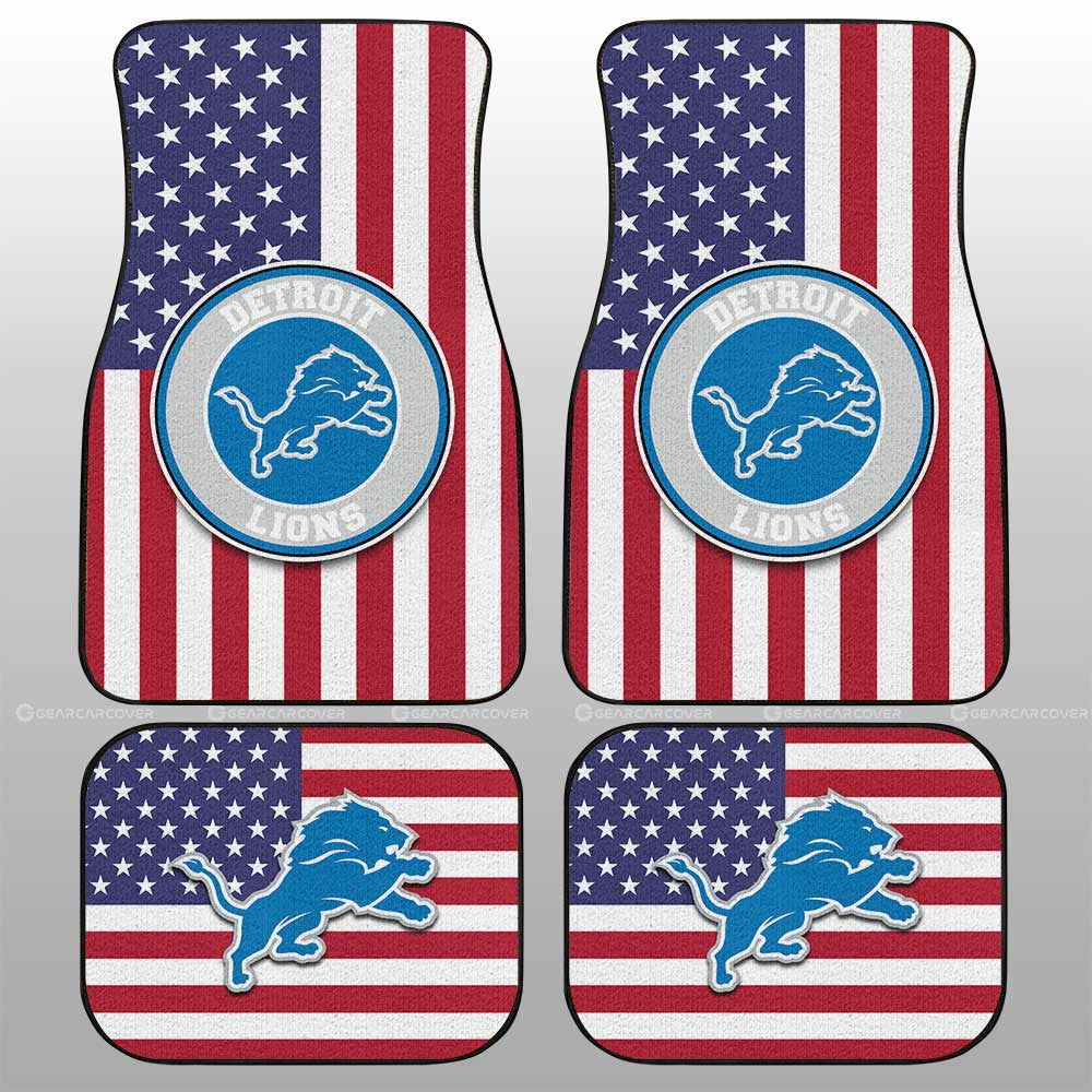 Detroit Lions Car Floor Mats Custom Car Decor Accessories - Gearcarcover - 1