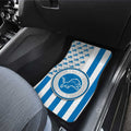 Detroit Lions Car Floor Mats Custom US Flag Style - Gearcarcover - 3