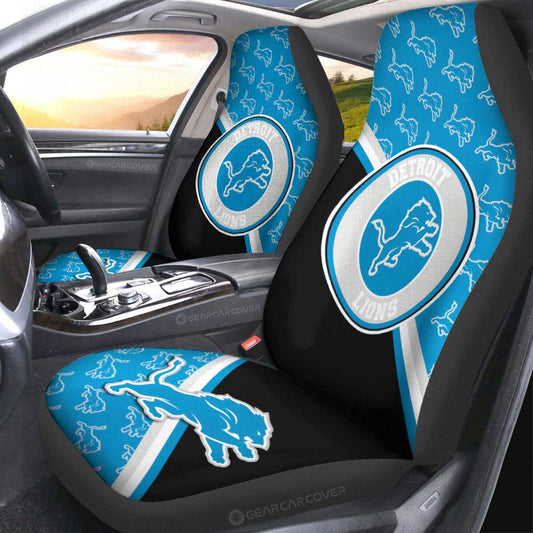 Detroit Lions Car Seat Covers Custom Car Accessories For Fans - Gearcarcover - 2