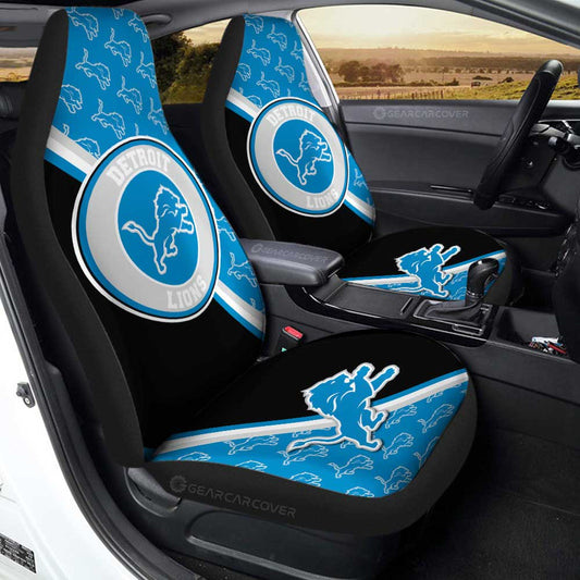 Detroit Lions Car Seat Covers Custom Car Accessories For Fans - Gearcarcover - 1