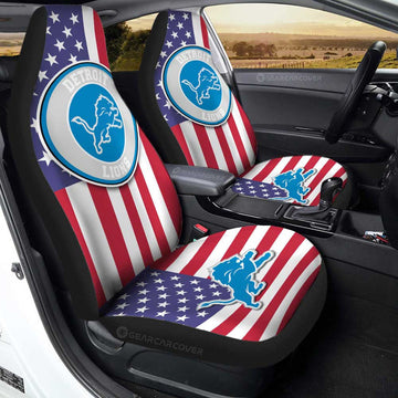 Detroit Lions Car Seat Covers Custom Car Decor Accessories - Gearcarcover - 1