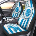 Detroit Lions Car Seat Covers Custom US Flag Style - Gearcarcover - 2