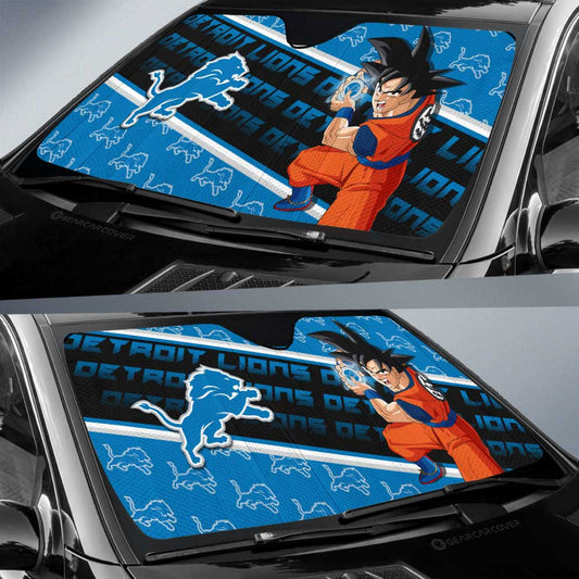 Detroit Lions Car Sunshade Custom Car Interior Accessories - Gearcarcover - 2