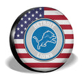 Detroit Lions Spare Tire Covers Custom US Flag Style - Gearcarcover - 3