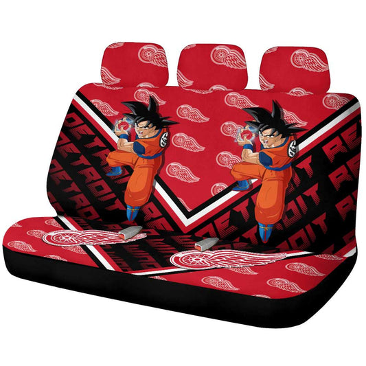 Detroit Red Wings Car Back Seat Cover Custom Car Decorations For Fans - Gearcarcover - 1