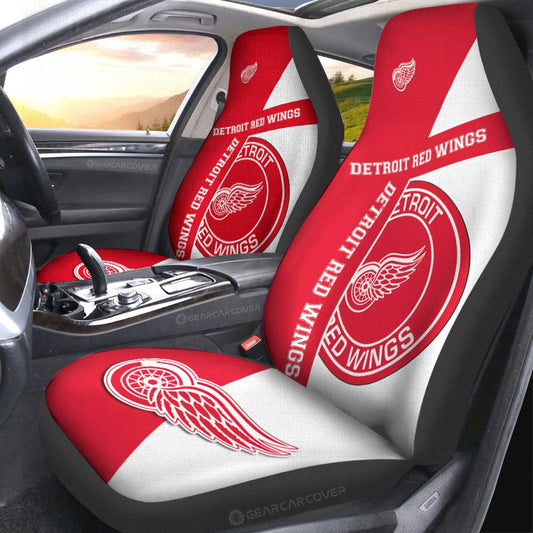 Detroit Red Wings Car Seat Covers Custom Car Accessories For Fans - Gearcarcover - 2