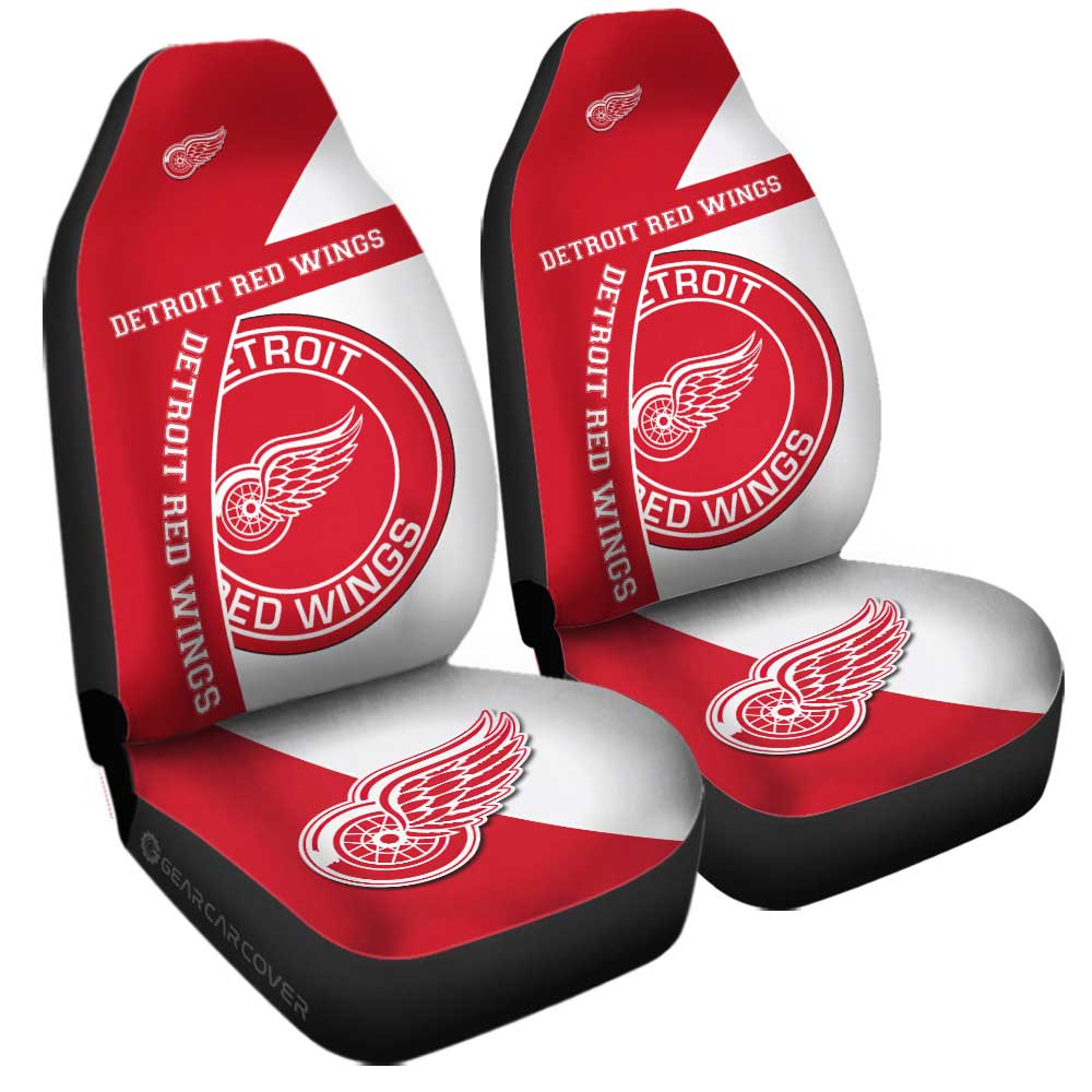 Detroit Red Wings Car Seat Covers Custom Car Accessories For Fans - Gearcarcover - 3