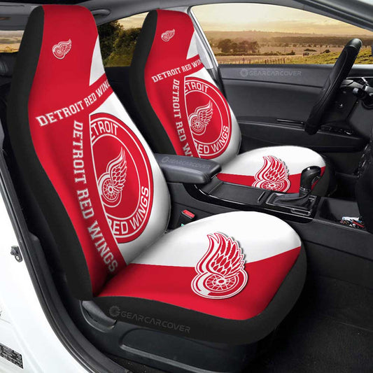 Detroit Red Wings Car Seat Covers Custom Car Accessories For Fans - Gearcarcover - 1